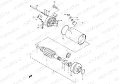 22 - STARTING MOTOR (GS125ESZ/EZ/ESD/ESF/ESK/ESL)