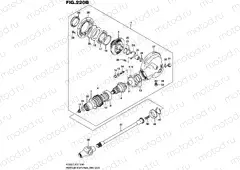 220B - PROPELLER SHAFT/FINAL DRIVE GEAR (VL800L5 E19)