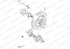 226 - REAR WHEEL (GSF650UAL1 E21)