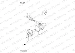 22A - FRONT TURN SIGNAL LAMP (MODEL Y/K1 E02,E04,E18,E21,E22,E71)
