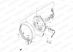 22B - HEADLAMP (MODEL Y/K1 E71)