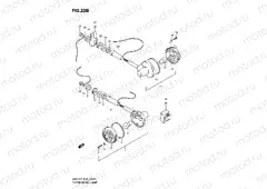 22B - TURN SIGNAL LAMP (MODEL V/W/X/Y/K1 E01,E30)