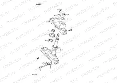 23 - STEERING STEM (MODEL K)