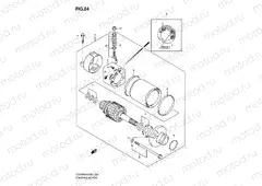 24 - STARTING MOTOR (MODEL K6/K7)