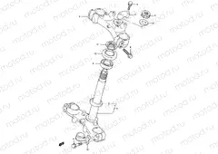 24B - STEERING STEM (MODEL L/M/N/P/R/S)