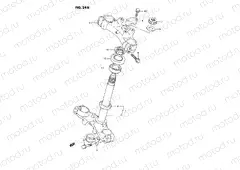 24B - STEERING STEM (MODEL L/M/N/P/R/S)