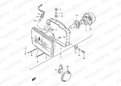 25B - HEADLAMP (MODEL T/V/W/X)