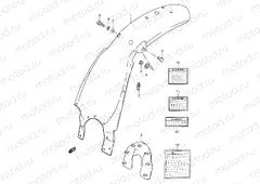 26 - REAR FENDER (MODEL T/V/W/X)