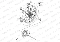 26A - FRONT WHEEL (MODEL L/M/N/P/R/S)