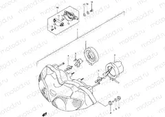 26B - HEADLAMP (SV650SX/SUX/SY/SUY/SK1/SUK1/SK2/SUK2,SEE NOTE)