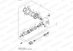 27 - PROPELLER SHAFT/FINAL DRIVE GEAR (VZR1800L1 E19)