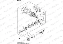 27 - PROPELLER SHAFT/FINAL DRIVE GEAR (VZR1800L4 E19)