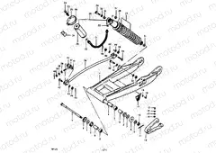 27 - REAR SWINGING ARM (RM125T)