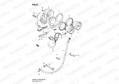 27 - SPEEDOMETER - TACHOMETER (GS500FH P03, P28, P33, P95)