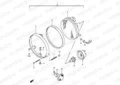 27A - HEADLAMP (GSF600T/V/W/X/UT/UV/UW/UX)