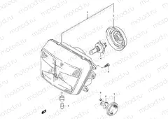 27B - HEADLAMP (GSF600ST/SV/SW/SX/SUT/SUV/SUW/SUX)