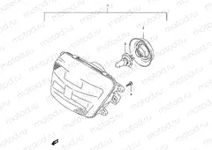 27C - HEADLAMP (GSF600ST/SV/SW/SX E24)
