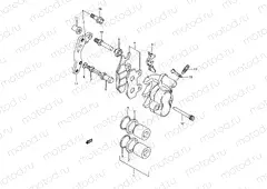 28 - FRONT CALIPER (MODEL N/P/R)