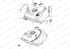 28 - FUEL TANK (MODEL G, RG250H/FH)