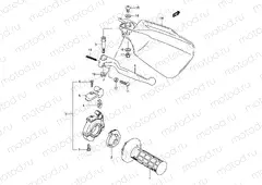 28 - RIGHT KNUCKLE COVER (MODEL K/L/M)