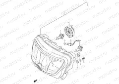 28A - HEADLAMP (MODEL W/X E02,E24)