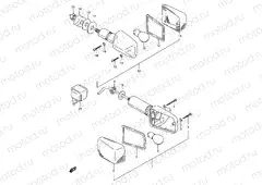 28B - TURN SIGNAL LAMP (MODEL T/V/W/X E17)