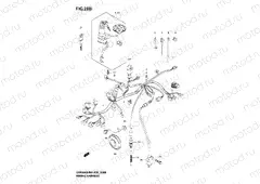 28B - WIRING HARNESS (GS500FK4/K5/K6)