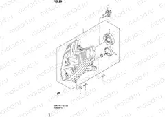 29 - HEADLAMP (GS500FH P02, P19, P54, GS500FM P19)
