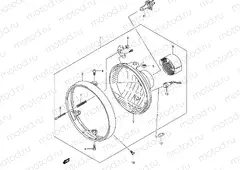 29 - HEADLAMP (GSF650K5/K6/UK5/UK6/AK5/AK6/UAK5/UAK6)
