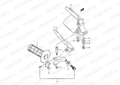 29 - LEFT KNUCKLE COVER (MODEL K/L/M)