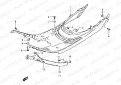 29 - REAR LEG SHIELD (AE50L/M/N/P)