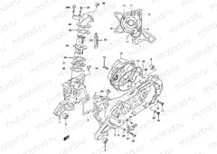 2A - CRANKCASE (MODEL AY50WR K2, SEE NOTE)