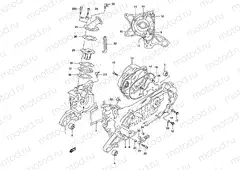 2B - CRANKCASE (MODEL AY50W K3/K4)
