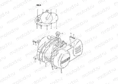 3 - CRANKCASE COVER (MODEL X)