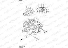 3 - CRANKCASE (GS125ESX/SX/SUX/ESY)
