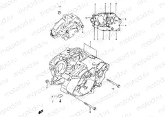 3 - CRANKCASE (GS125ESZ, GS125EZ)