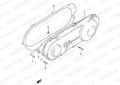 3 - CRANKCASE LH COVER (MODEL K1/K2)