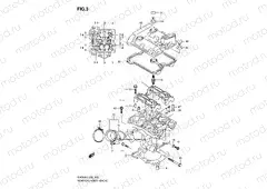 3 - REAR CYLINDER HEAD (MODEL K3/K4/K5/K6)
