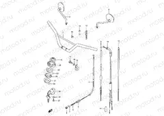 30 - HANDLE BAR - CONTROL CABLE