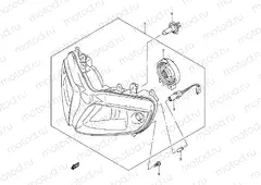 30 - HEADLAMP (SV1000S E02/E19 SV1000S1/S2 E19)