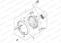 30B - HEADLAMP (SV1000 E02/E19 SV1000U1/U2 E19)