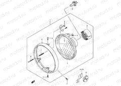 30C - HEADLAMP (SV1000 E24)