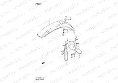 31 - FRONT FENDER (MODEL X/W)