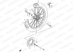 31 - FRONT WHEEL (RM85K2/K3/K4)