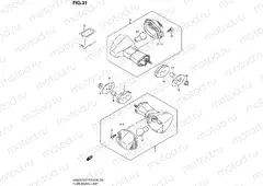 31 - TURN SIGNAL LAMP (MODEL Y/K1)