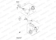 31 - TURNSIGNAL FRONT & REAR LAMP (SEE NOTE)