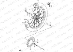 31C - FRONT WHEEL (RM85LK5/LK6)
