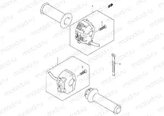 32B - HANDLE SWITCH (DR-Z400EY/EK1/EK2/EK3/EK4 E24)