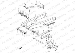 33 - REAR SWINGING ARM (MODEL G/H/J)