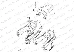 33 - SEAT TAIL COVER (MODEL G, RG250H/FH)